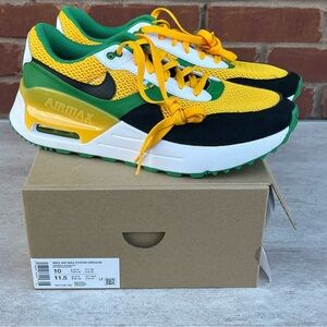 NWT Men’s Nike Air‎ Max SYSTM Oregon Ducks Yellow and Green Sneakers